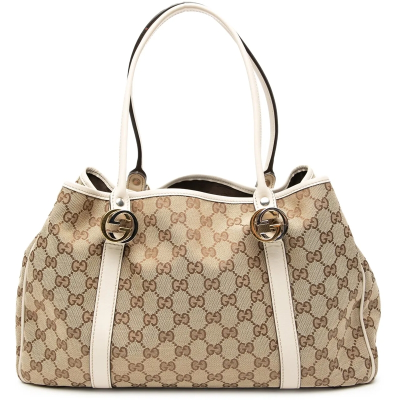 Gucci Shopper GG Canvas Twins Tote braun
