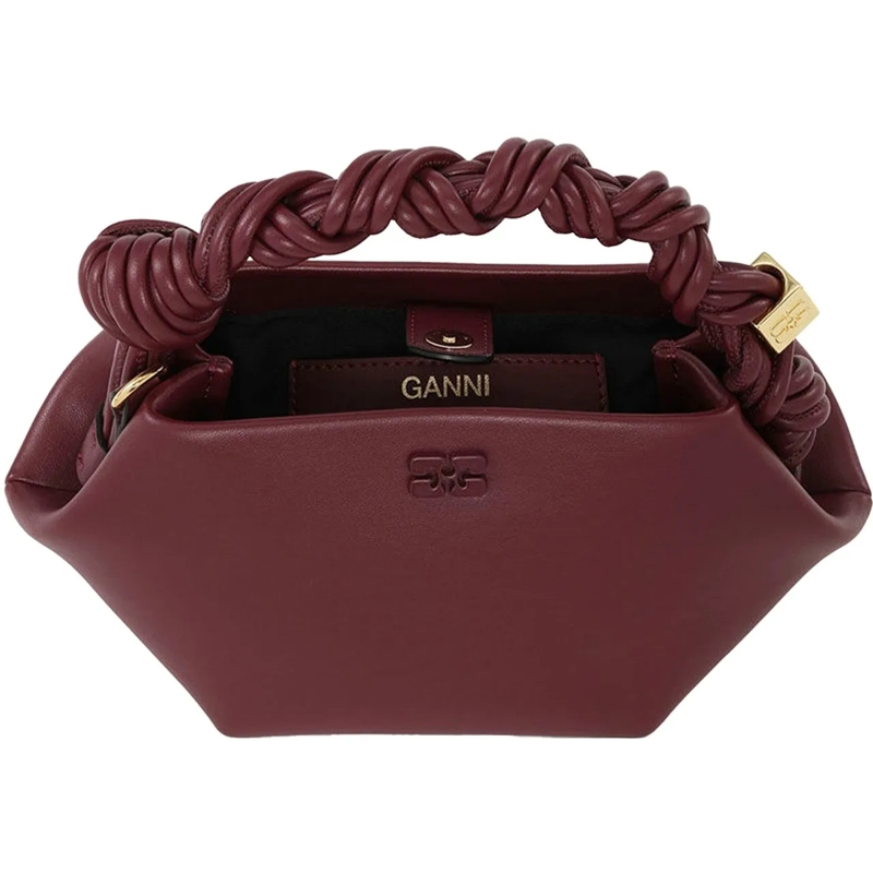 GANNI Tote Bags Burgundy braun(Image 3)