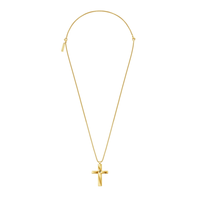 Police  Herrenkette Contorto- Herrenkette- Farbe: silbe gold