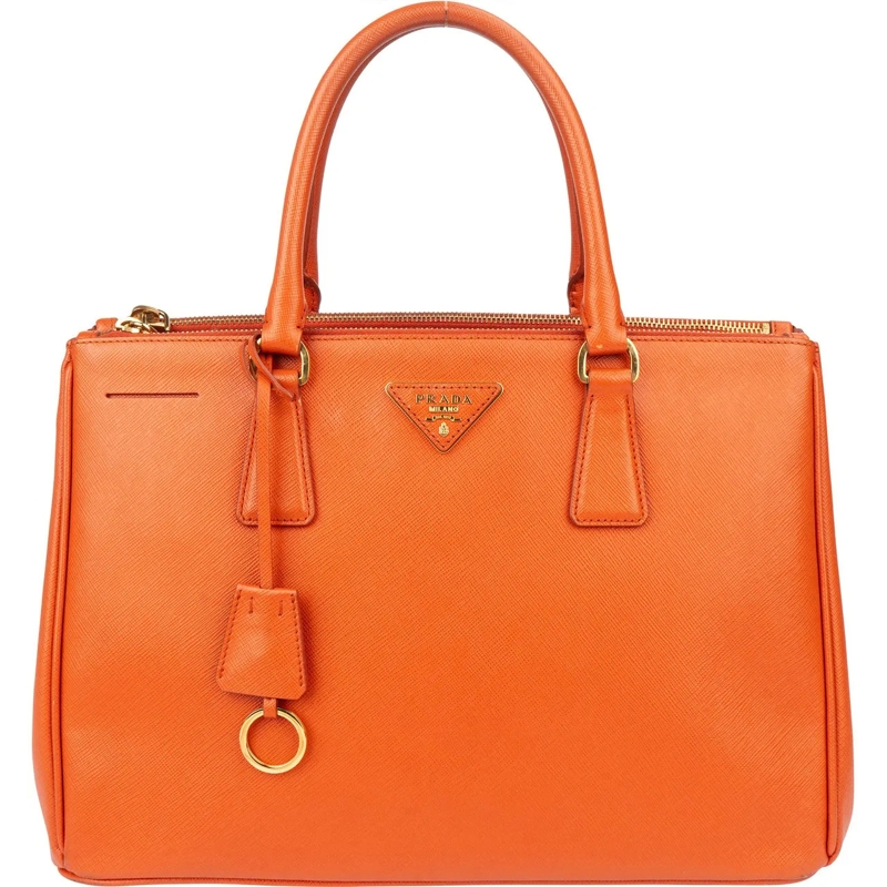 Prada Tote Prada Orange Saffiano Leather Galleria Handbag orange