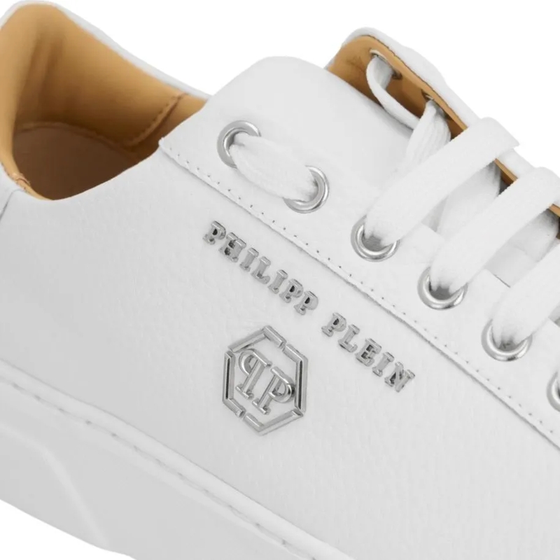 Philipp Plein Low-Top-Sneaker Lo-Top Turnschuhe Hexagon weiss(Image 3)