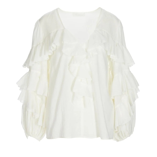 Zimmermann Chemisiers Acacia Ruffle Blouse tea