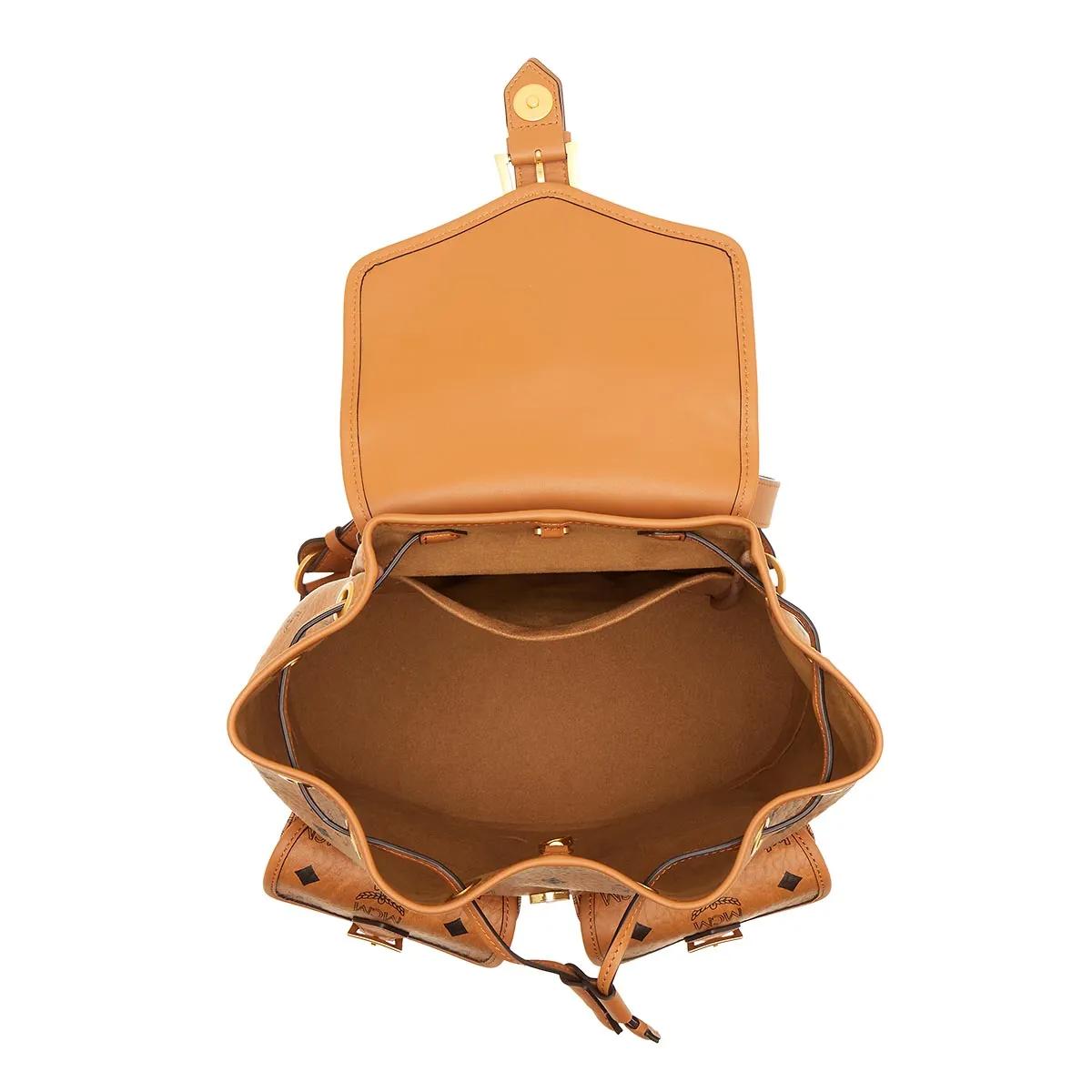 MCM Rugzakken Aren Backpack Small in cognac