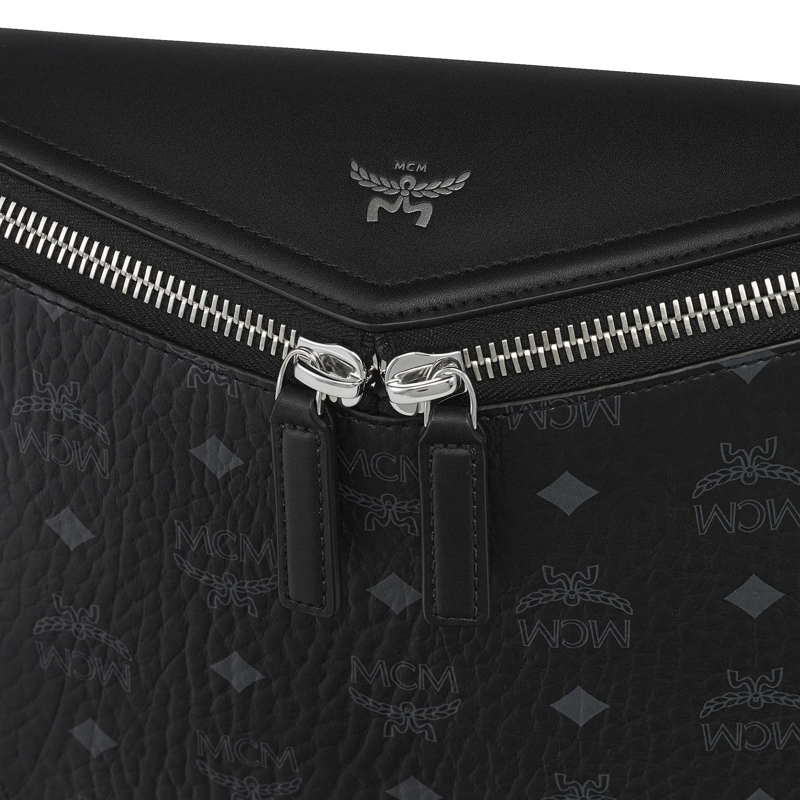 MCM Sac à bandoulière Diamond Vi Lthr Mix Crossbody Sml Bk Black(Image 5)