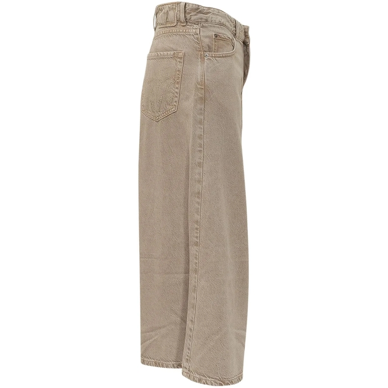 Pinko Shorts Bermuda in Denim con Tasche beige(Image 3)