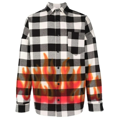 Palm Angels Shirts Check-Print Long-Sleeve Shirt Multicolor