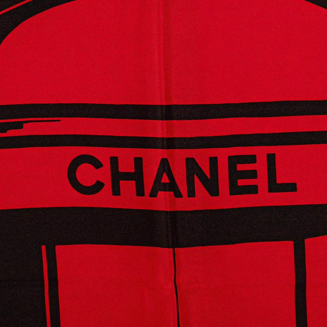 Thumbnail - Chanel Tücher & Schals - Door of Rue Cambon Silk Scarf - Gr. unisize - in Rot - für Damen