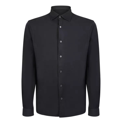 Dell'oglio Black Dyed Jersey Shirt Black 