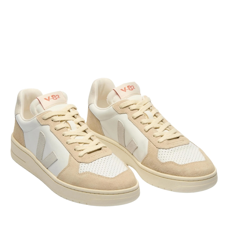 Veja Low-Top-Sneaker V82 Leather White Natural Almond(Image 2)