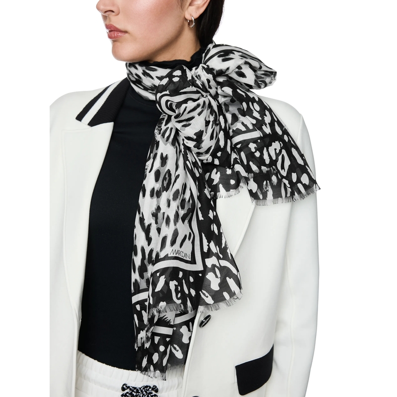 Marc Cain Halsdoek Schal white and black(Image 2)