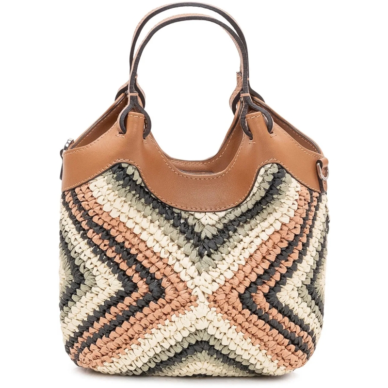 Gianni Chiarini Sac à bandoulière Borsa a Mano Dua con Trama Intrecciata Geometrica mehrfarbig(Image 4)