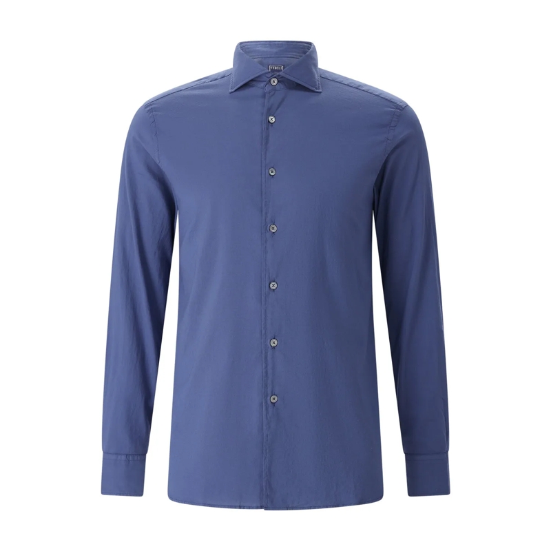 Fedeli Chemise Hemd aus Baumwolle blau(Image 4)