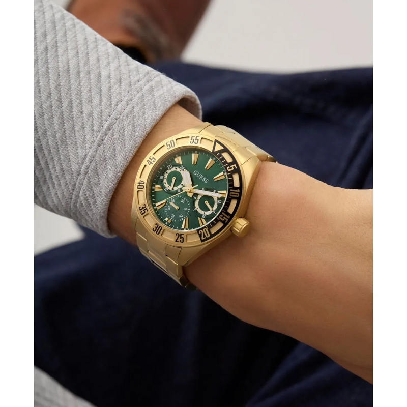 Guess Quarzuhr Quarz-Analoguhr Letterman gold(Image 5)