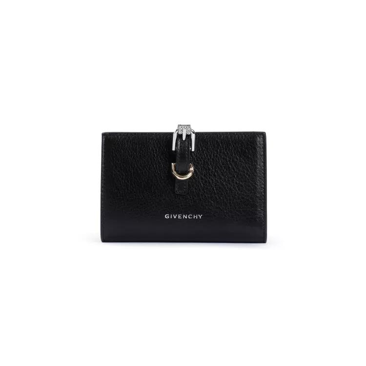 Givenchy Portemonnaie - Black Calf Leather Wallet - Gr. unisize - in Schwarz - für Damen