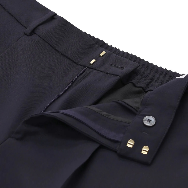 Pt Torino Stoffen broek Carrot-Fit Hose Daisy 0360 navy(Image 6)