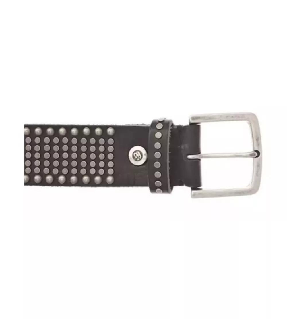 B.Belt Gürtel - 40 mm Leder-Nietengürtel Q.6668 Ned - Gr. 85 - in Schwarz - für Damen