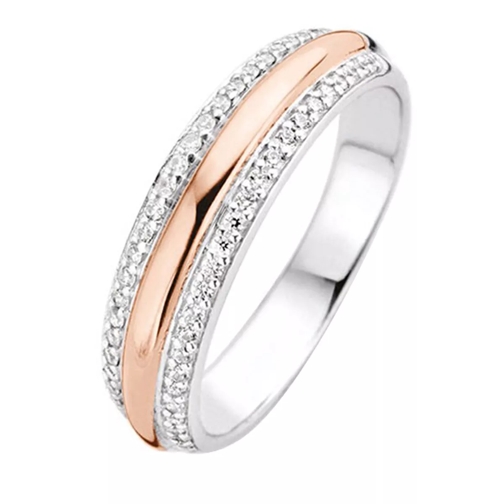 Ti Sento Milano Ring 12144ZR Zirkonia White / Rose Gold Plated Bicolor-Ring