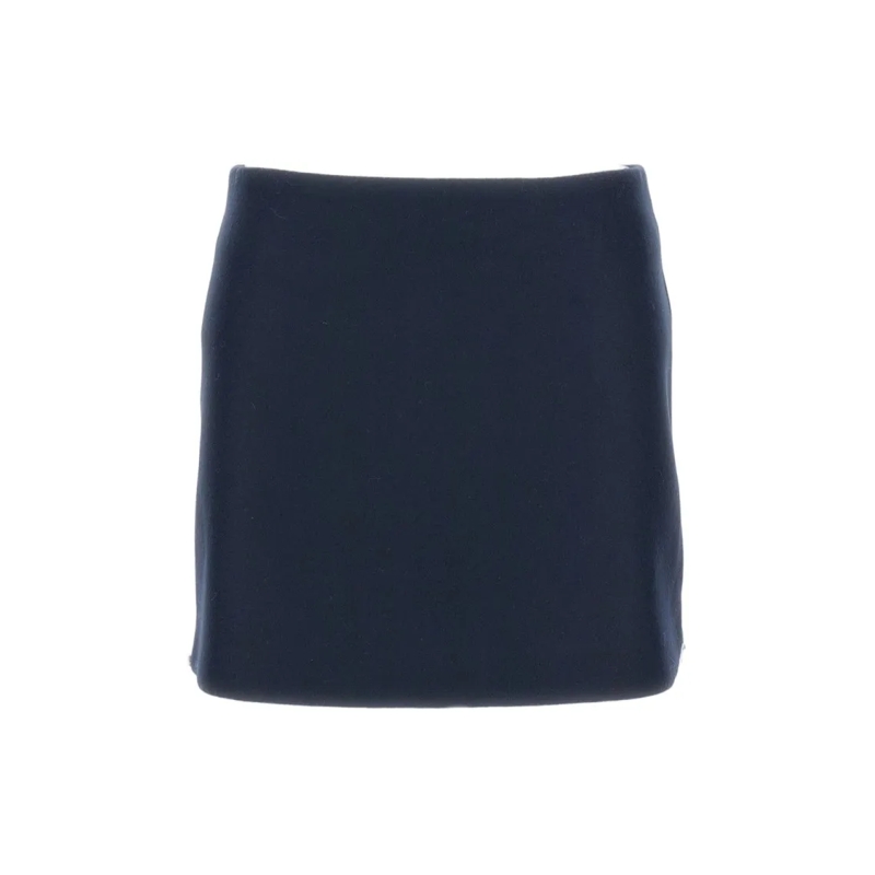 Sportmax Minirock Low-Rise Wool Mini Skirt Blue