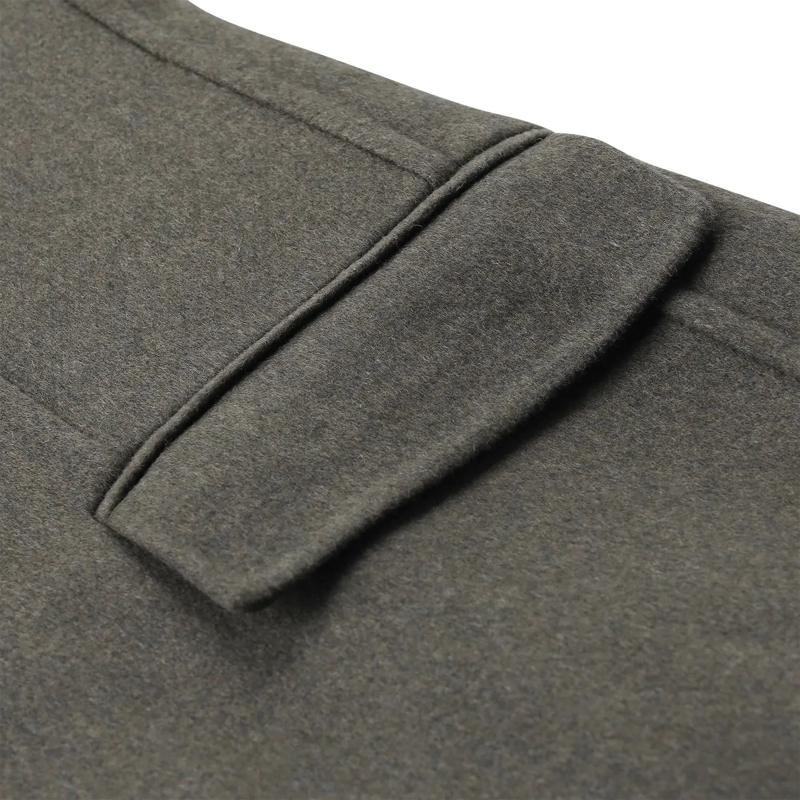 Victoria Beckham Mantel Mantel Catriona aus Woll-Mix grün(Image 6)