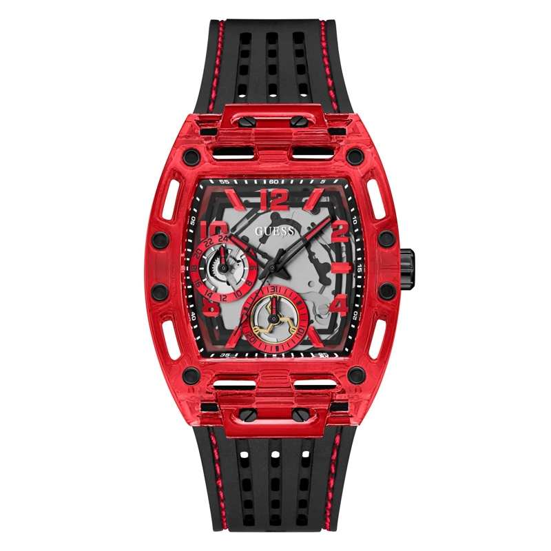 Guess Quarzuhr Quarz-Analoguhr Phoenix schwarz
