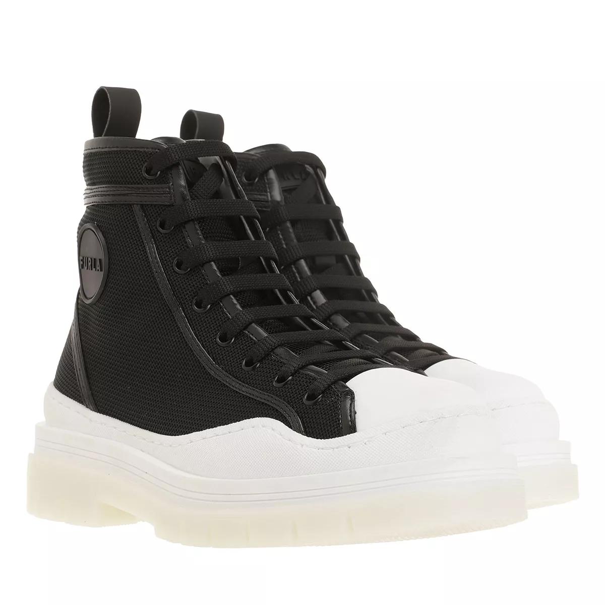 Furla Furla Hyke High Top Lace-Up Sneaker Nero+Talco H | High-Top