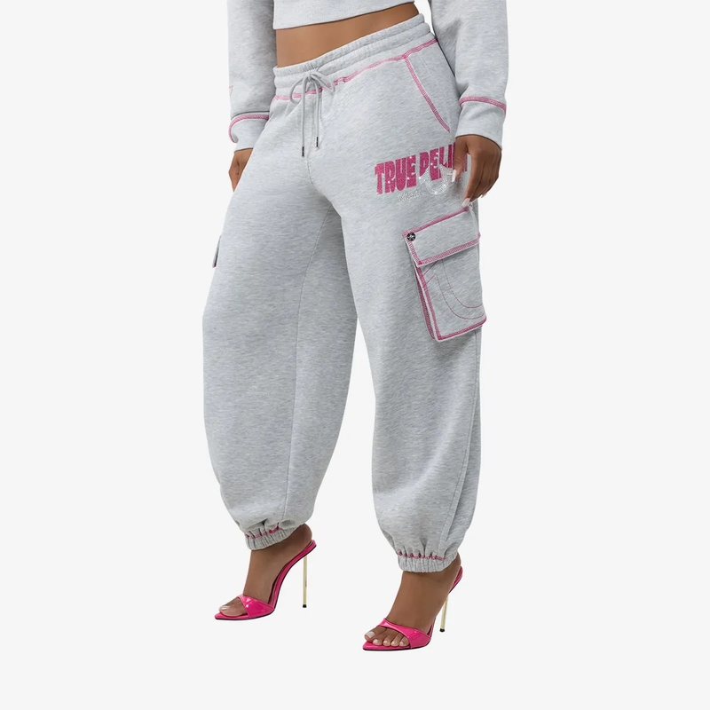 True Religion Jogginghose Sweatpant CRYSTAL grau(Image 3)