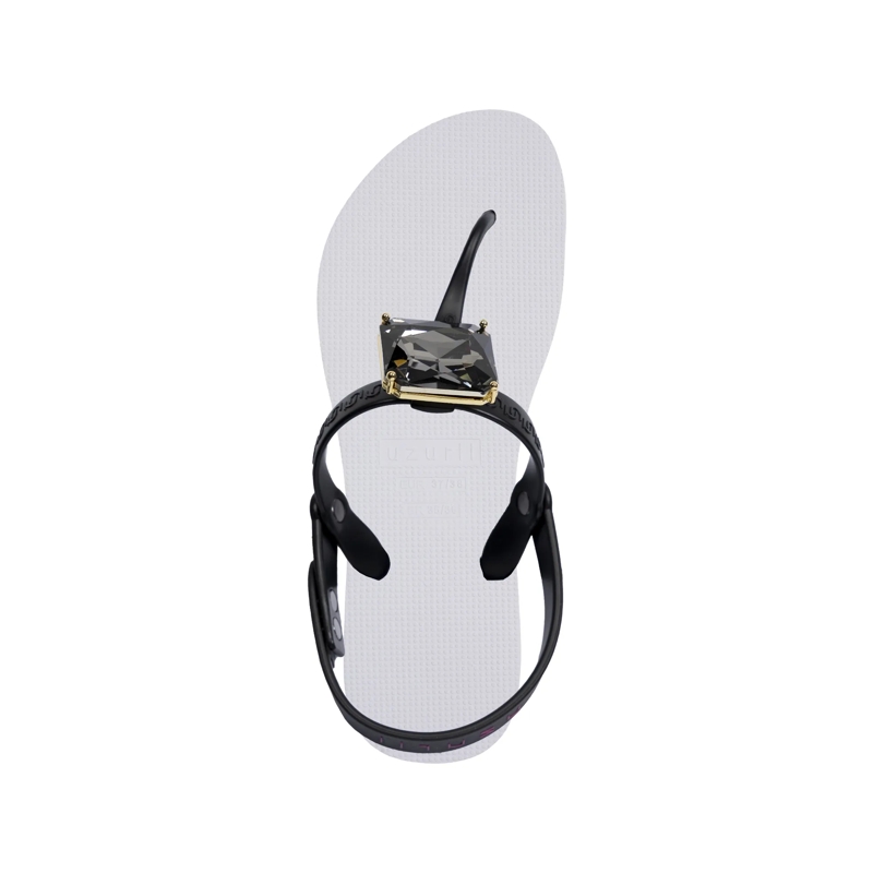 UZURII Flip Flops Zehentrenner Selena Diamond Silver weiss(Image 3)