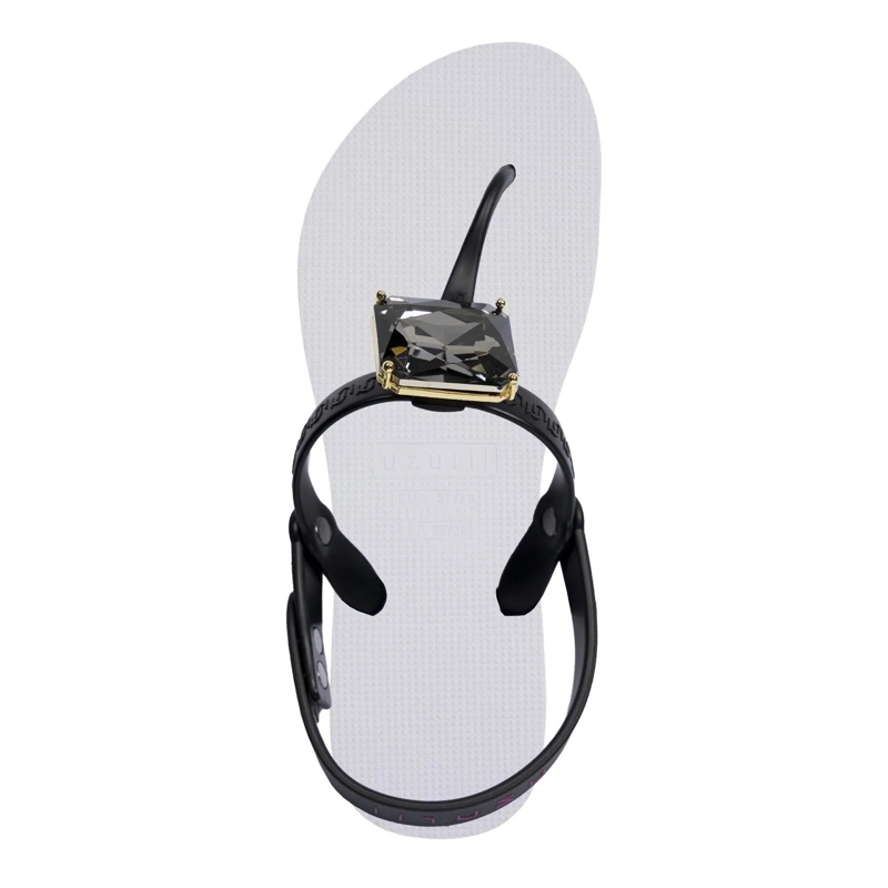 UZURII Flip Flops Zehentrenner Selena Diamond Silver weiss(Image 3)