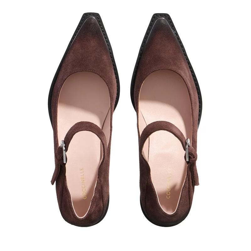 Coccinelle Mary Janes Coccinelleconnie Suede Vi Brunette(Image 5)