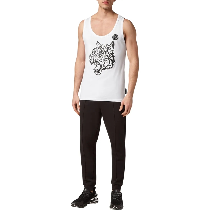 Plein Sport Top Tanktop Tiger weiss(Image 5)
