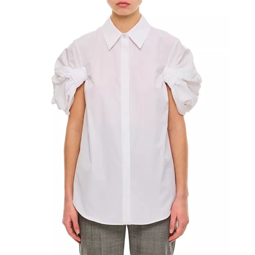 Alexander McQueen Short Sleeve Cotton Shirt White 