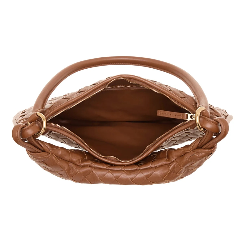 Bottega Veneta Hobo Bag Medium Gemelli Cognac(Image 6)