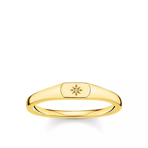 Thomas Sabo Ring Star Pearl White Signet Ring