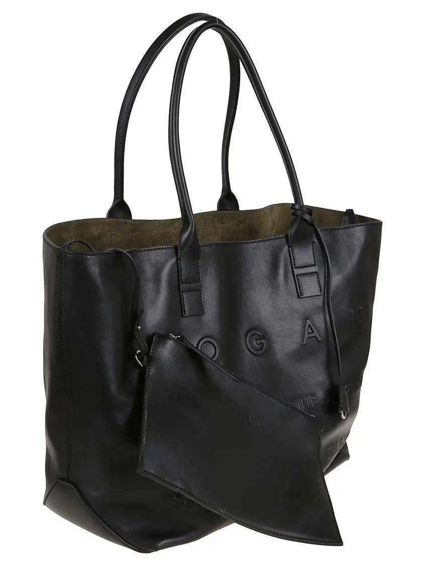 Hogan Shoppers & Totes Script Address Shopping Bag in zwart