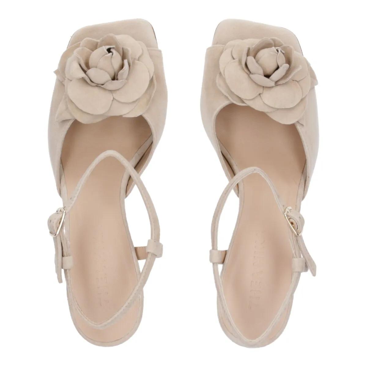 Thumbnail - Thea Mika Sandaletten mit Absatz - Sandalen - Gr. 37 (EU) - in Creme - für Damen