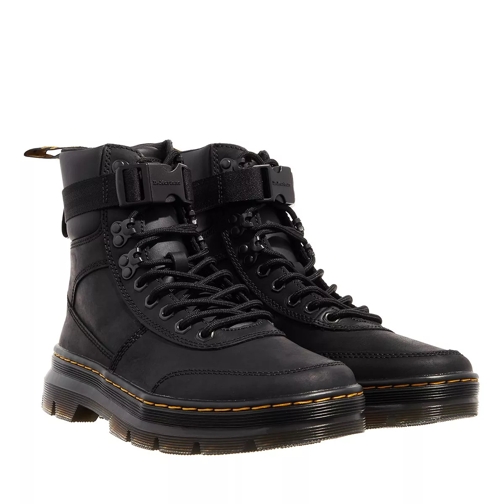 Dr. Martens Combs Tech Leather Black Lace up Boots