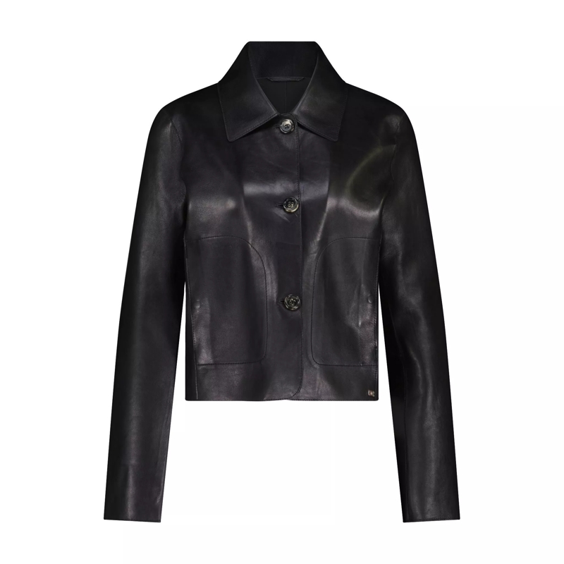 Milestone  Lederjacke Canna 47702368059738 Schwarz