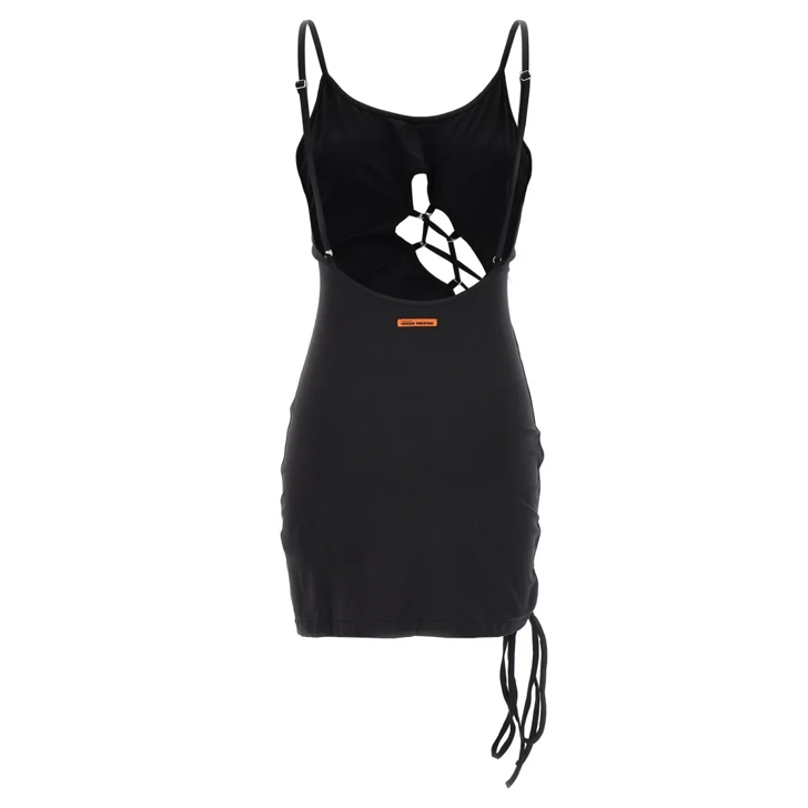 ワンピース Heron Preston 'Lace-up' dress Heron Preston 'Lace-Up' Dress Black | Minikleid