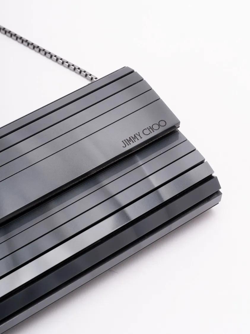 Jimmy Choo Hobo bags `Sweetie` Structured Shoulder Bag in grijs