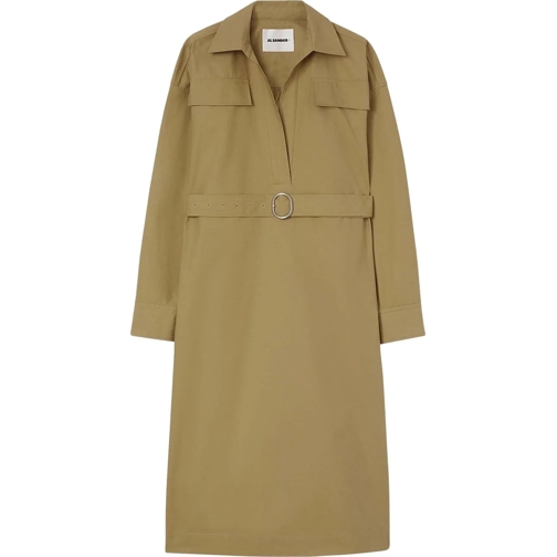 Jil Sander Sommerjacken Cotton Midi Shirt Dress mehrfarbig