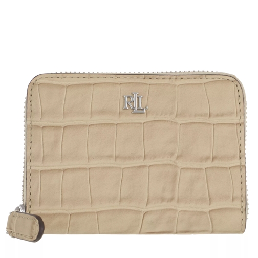Lauren Ralph Lauren Sm Zip Wllet Wallet Small Dune Tan Portemonnaie mit Zip-Around-Reißverschluss