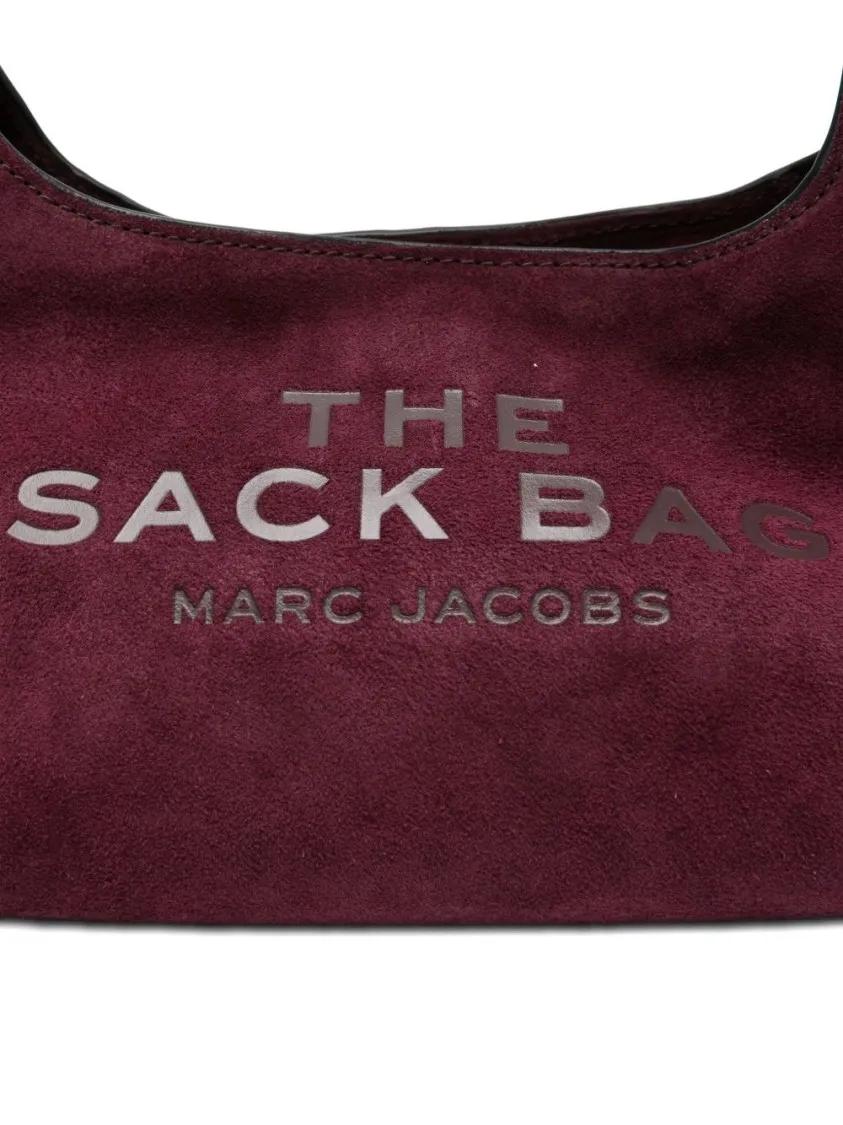 Thumbnail - Marc Jacobs Hobo Bags - Suede Shoulder Bag With Embossed Logo - Gr. unisize - in Schwarz - für Damen