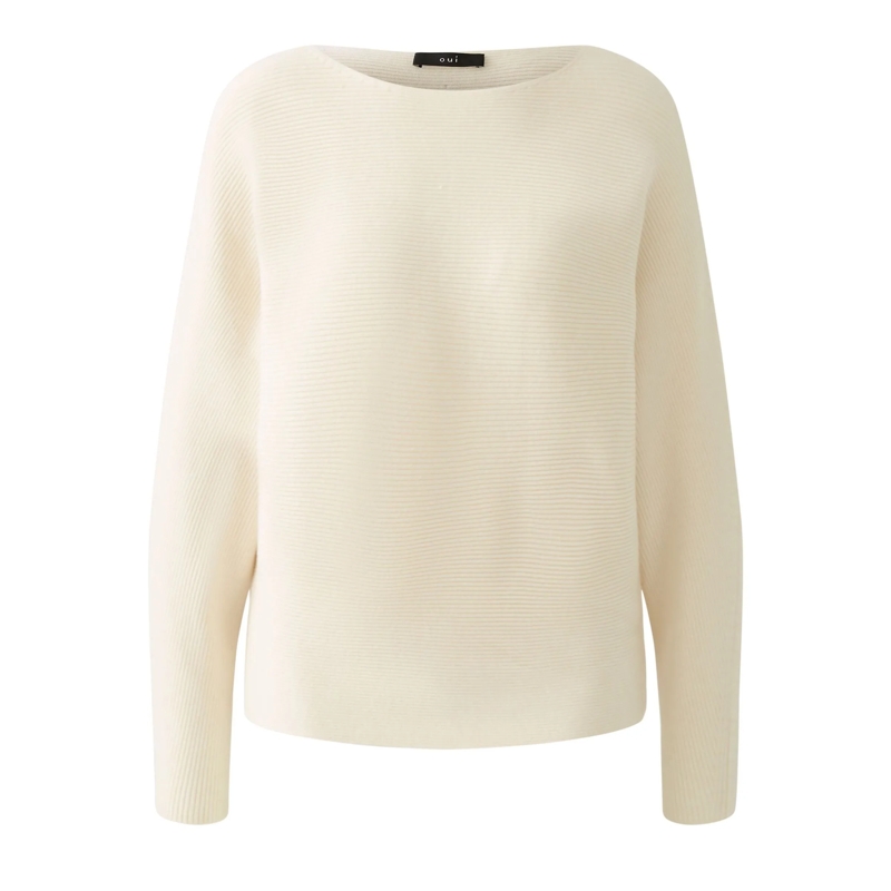 Oui Sweatshirt Pullover offwhite