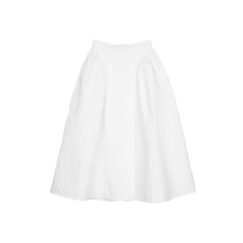Cecille Bahnsen Minirok Fabiola Skirt Margueritte Cloqué White