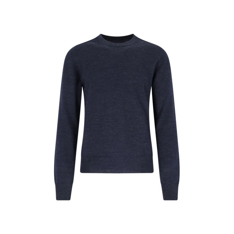 Maison Margiela Pullover Navy Wool Sweater Blue