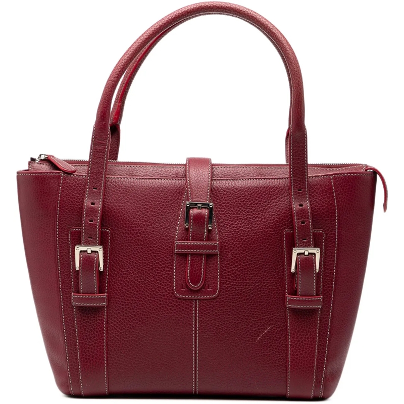 Loewe Tote Leather Senda Handbag rot