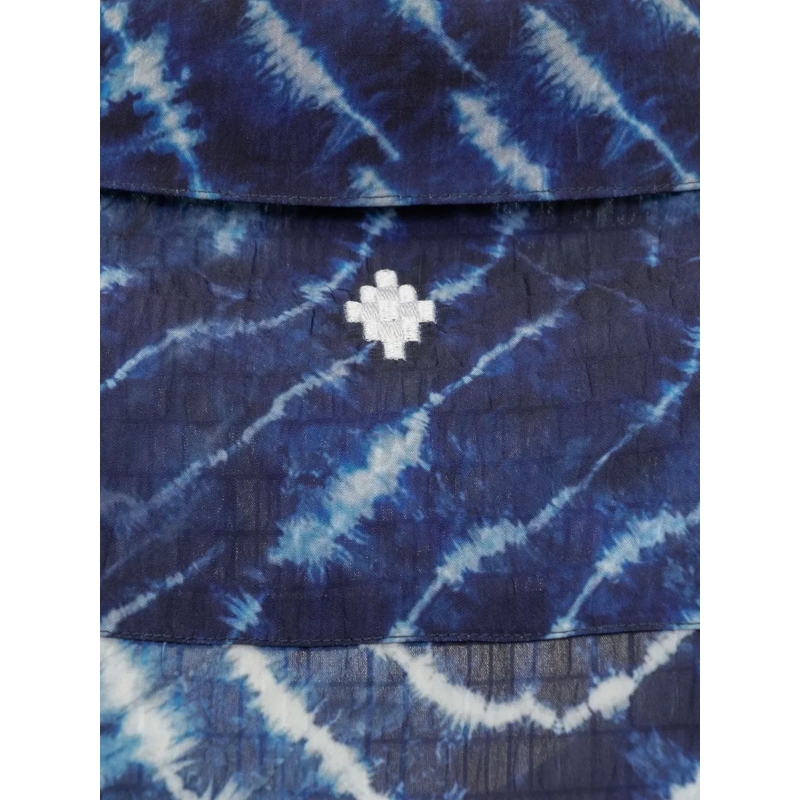 Marcelo Burlon Legeres Oberteil Camicia Soundwaves dunkelblau(Image 3)