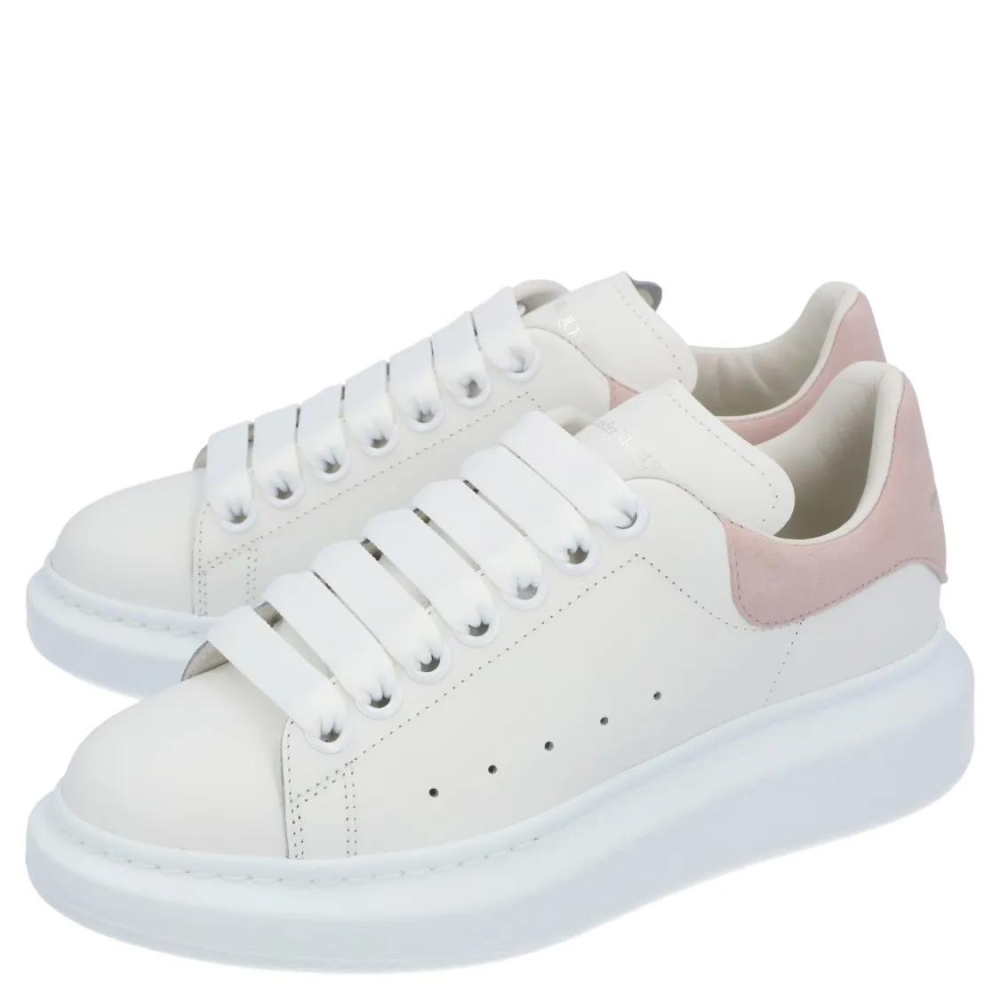 Thumbnail - Alexander McQueen Low-Top Sneaker - White Pink' Larry Sneaker - Gr. 40 (EU) - in Weiß - für Damen