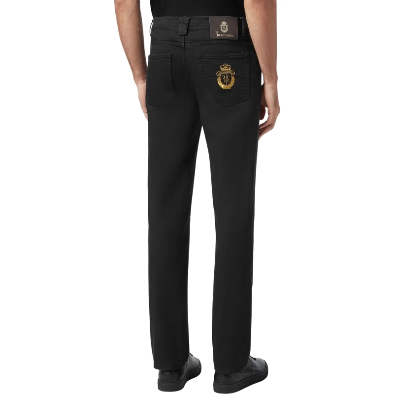 BILLIONAIRE Jeans mit geradem Bein Jeans Crest schwarz(Image 2)