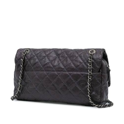 Chanel Sac à bandoulière 2012 Jumbo Quilted Caviar Easy Flap Bag lila (Image 2)